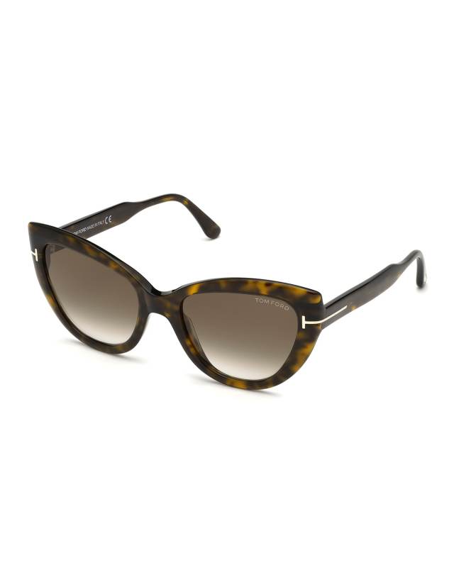 Anya Cat-Eye Monochromatic Sunglasses